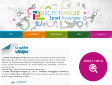 Tablet Screenshot of emploi-sport-auvergne.com